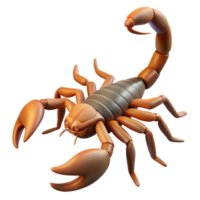 impressive abstract A scorpion with its tail raised authentic png