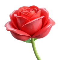 serene minimalist A single, perfect, red rose authentic png