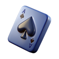 extraordinary modern A single, playing card - the Ace of Spades authentic png