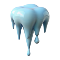 wonderful abstract A single, dripping icicle authentic png