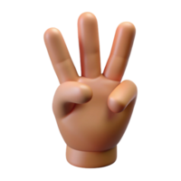 serene abstract A realistic, human hand making the peace sign authentic png