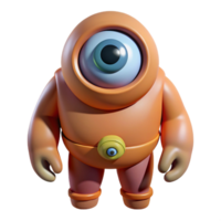 stunning rustic Cyclops, one-eyed giant, high quality png