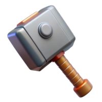 impressive abstract Thor's Hammer, Mjolnir, high quality png