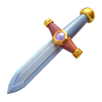 vibrant creative Excalibur, King Arthur's sword, original png