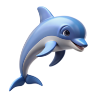 magnificent creative A playful bottlenose dolphin, leaping, high resolution png