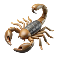 wonderful artistic A scorpion, tail raised, high resolution png