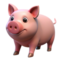extraordinary vintage A pig, standing, authentic png