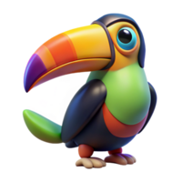 impressive traditional A colorful toucan with a large beak authentic png