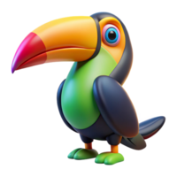 magnificent traditional A colorful toucan with a large beak premium png
