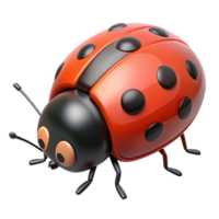 extraordinary minimalist A crawling ladybug high quality png