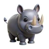 impressive abstract A charging rhinoceros, original png