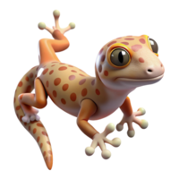 impressive rustic A climbing gecko, high resolution png