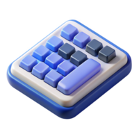 stunning classic Wireless keyboard with numeric keypad detailed png