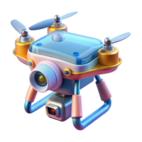 vibrant abstract Drone with camera attached high resolution png