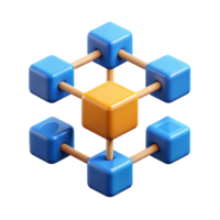 vibrant classic Blockchain network diagram authentic png