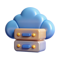 beautiful abstract Cloud computing server icon premium png