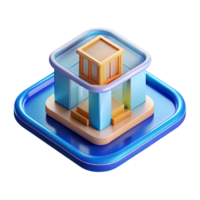 serene classic Augmented reality app icon for architecture authentic png