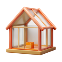 dramatic creative Tiny house frame high resolution png