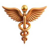 impressive rustic Caduceus, symbol of Hermes genuine png