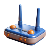 magnificent classic A wireless router with antennas premium png