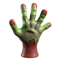 serene rustic A scary, realistic zombie hand authentic png