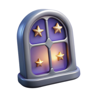 beautiful classic Spaceship window, showing stars authentic png