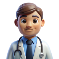serene rustic Friendly doctor with a stethoscope, authentic png