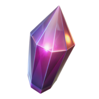 elegant rustic A single, glowing crystal shard, emitting magical energy 4K png