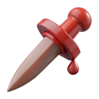 extraordinary creative A single, dripping dagger, stained with blood high resolution png