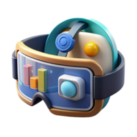 beautiful rustic Augmented reality headset displaying information authentic png