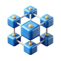 dramatic contemporary Blockchain technology network diagram high quality png