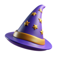 wonderful traditional Wizard hat, pointed, stars and moons design premium png