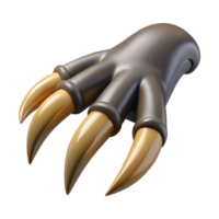 serene modern Single, realistic griffin claw, sharp talons high resolution png
