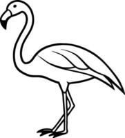 Graceful Swan Line Art Elegant Bird Outline for eps download vector