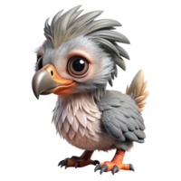 stunning abstract A majestic griffon hatchling, fluffy feathers, curious expression, genuine png