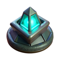 stunning modern A single, ancient artifact, glowing with unknown power, exclusive png