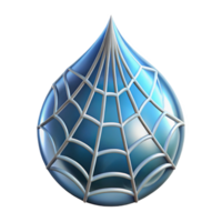 elegant traditional Close up of a dew drop on a spider web original png