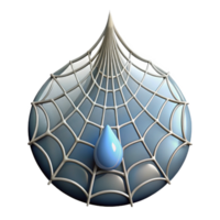 vibrant rustic Close up of a dew drop on a spider web genuine png
