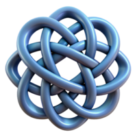 stunning modern A single, intricate Celtic knot design, detailed png