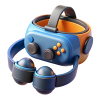 magnificent abstract VR headset with controllers authentic png