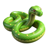 serene vintage A slithering green tree python high resolution png