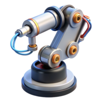extraordinary creative Cybernetic robotic arm with intricate wiring premium png