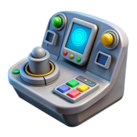 impressive modern Spaceship cockpit control panel with multiple buttons and displays 4K png