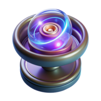 impressive minimalist Quantum teleportation device with swirling energy field high resolution png