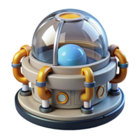 impressive minimalist Artificial gravity generator for space habitats 4K png