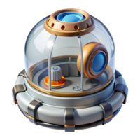 serene abstract Artificial gravity generator for space habitats original png