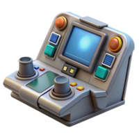 dramatic vintage Spaceship cockpit control panel, buttons and screens professional png