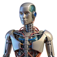 extraordinary contemporary Robot torso, exposed wires and circuits exclusive png