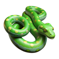 Maravilhoso tradicional uma deslizando verde árvore Pitão, exclusivo png