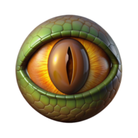 serene rustic A scaly dragon eye with a vertical pupil, original png